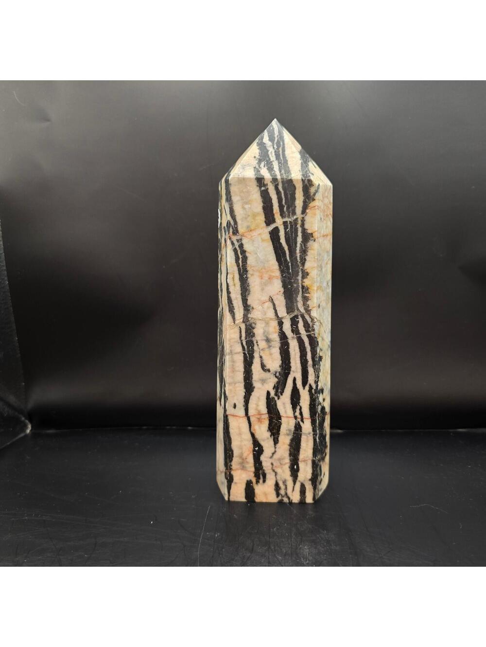 422. Massive Pink Zebra Calcite Tower